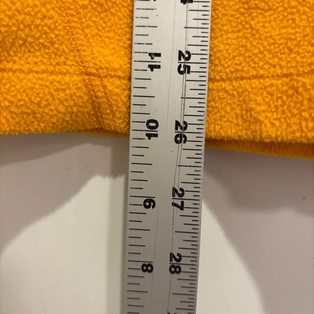 The North Face Mens Yellow 1/4 Zip Fleece Pullover Jacket Medium 8/12